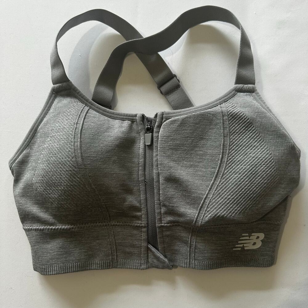 New Balance Front Zip Sports Bra SMALL